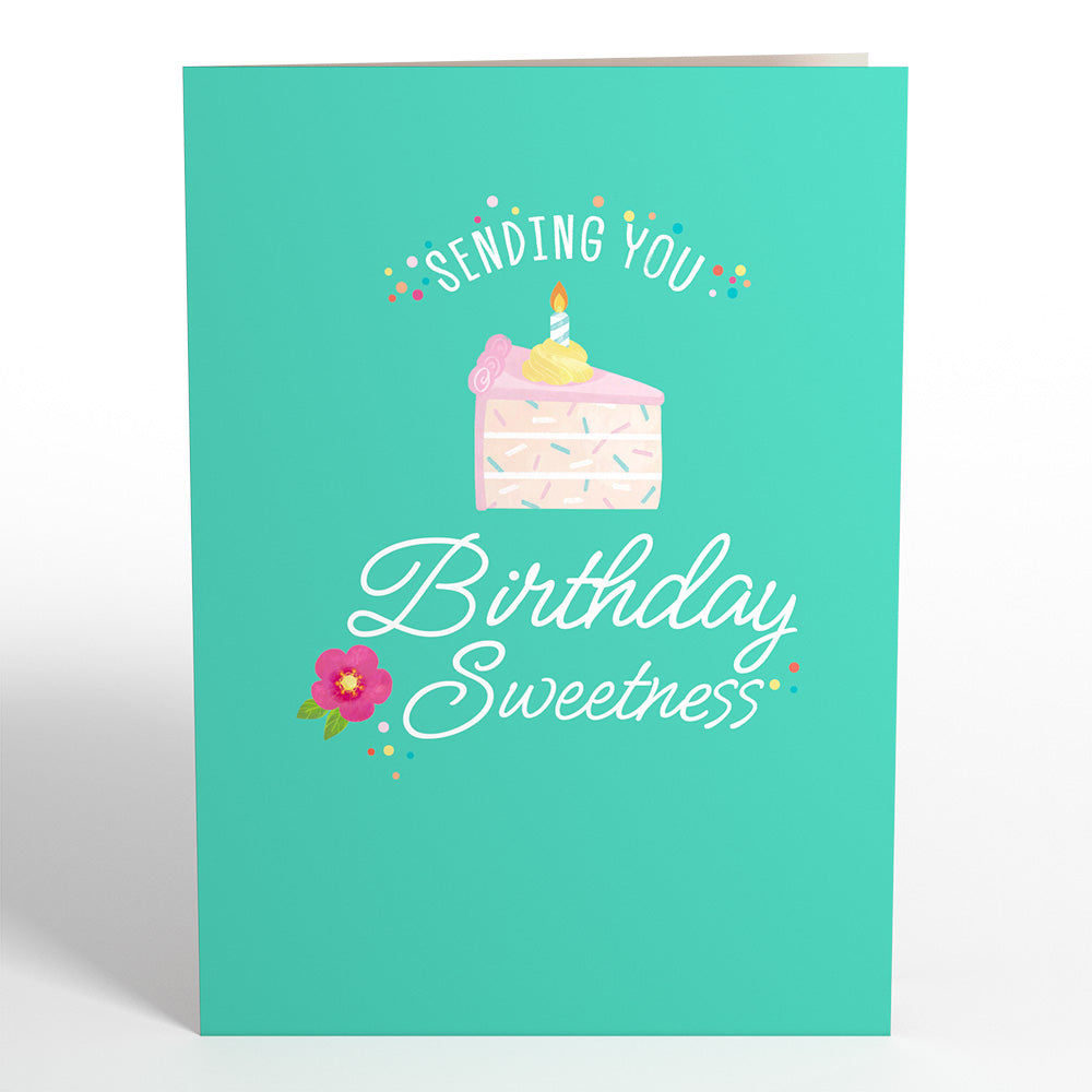 Sending You Birthday Sweetness Card with Mini Bouquet