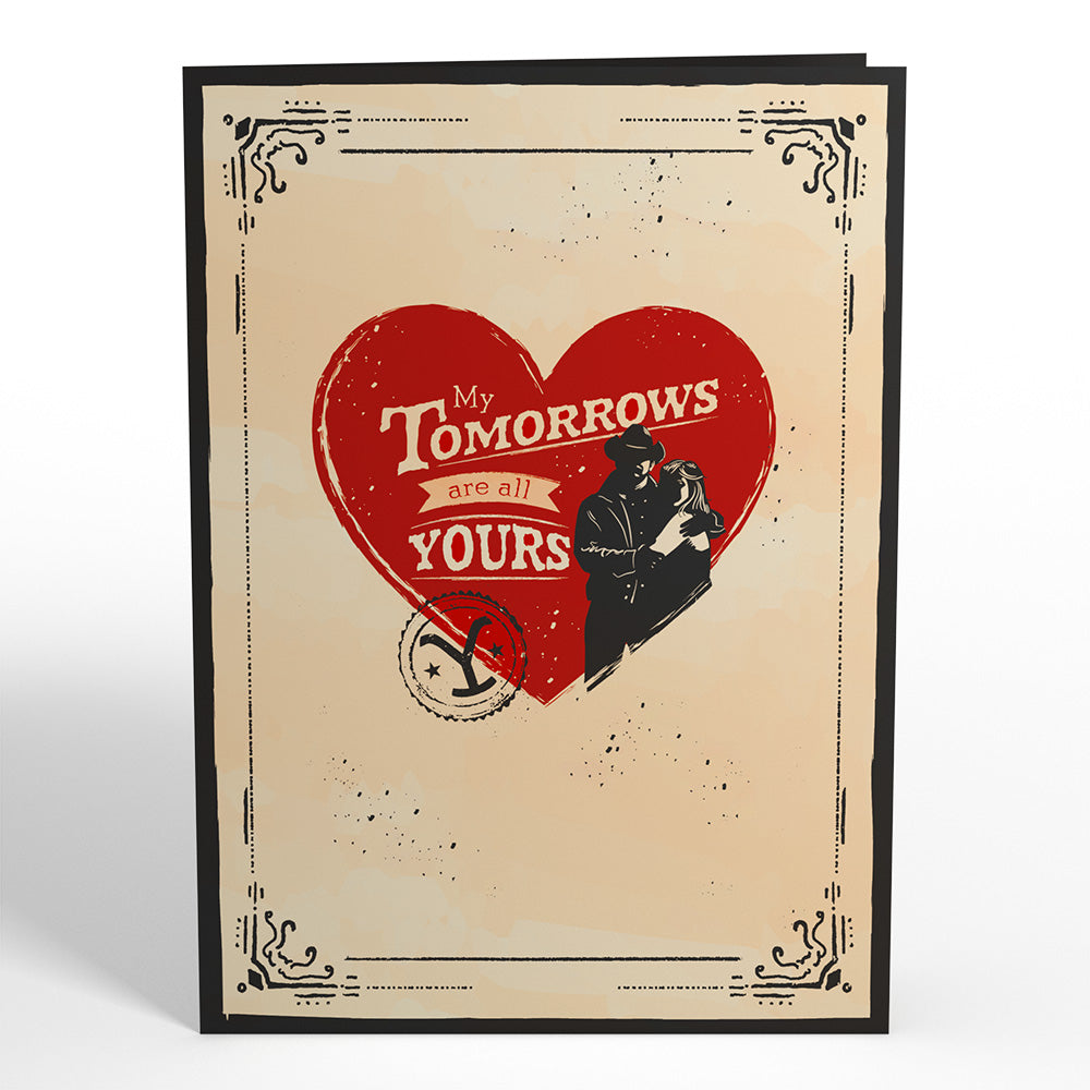 Yellowstone My Tomorrows Are All Yours Beth & Rip Pop-Up Card