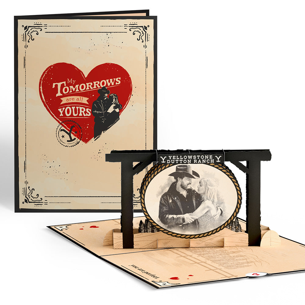 Yellowstone My Tomorrows Are All Yours Beth & Rip Pop-Up Card
