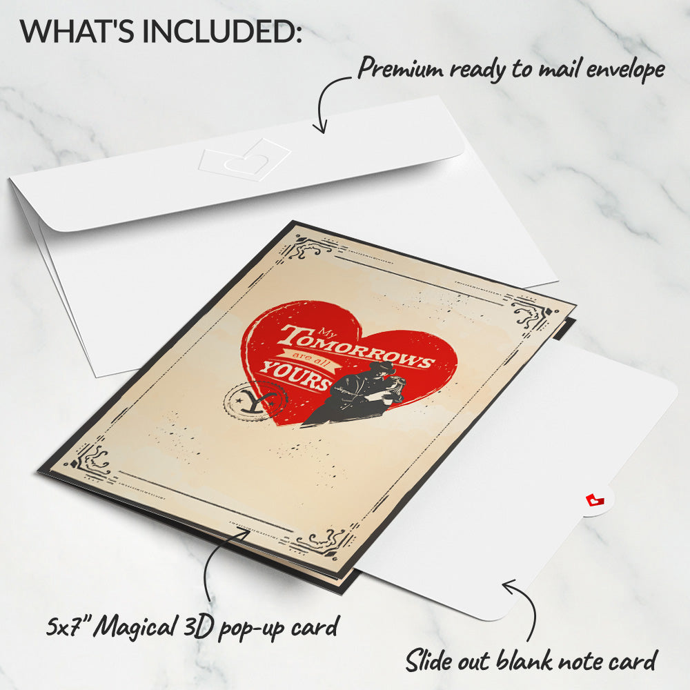 Yellowstone My Tomorrows Are All Yours Beth & Rip Pop-Up Card