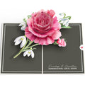 Born to Bloom: January Birth Month Flowers Pop-Up Card