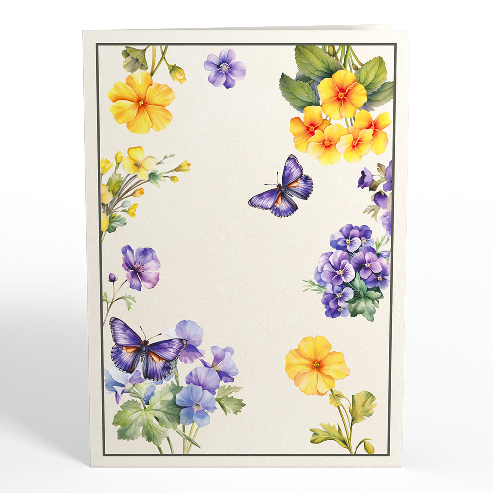 Born to Bloom: February Birth Month Flowers Pop-Up Card