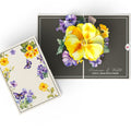 Born to Bloom: February Birth Month Flowers Pop-Up Card
