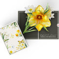 Born to Bloom: March Birth Month Flowers Pop-Up Card