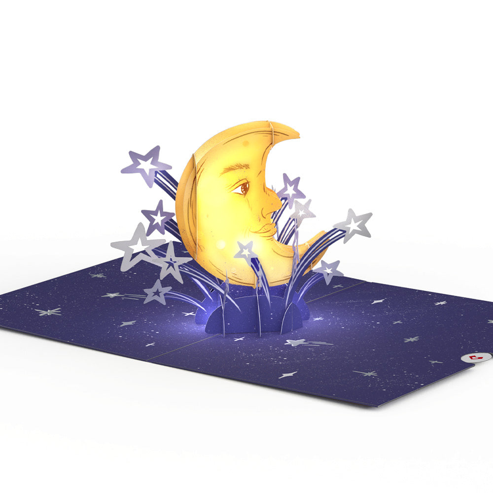 Love You to the Moon and Back Mother's Day Light-Up Pop-Up Card and Sentiment Set for Grandma