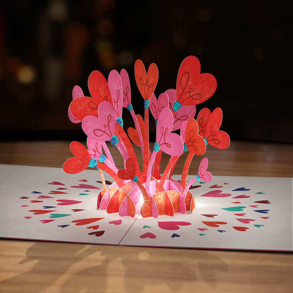 You Light Up My Life Distance Can't Stop My Love Valentine Light-Up Pop-Up Card and Sentiment Set