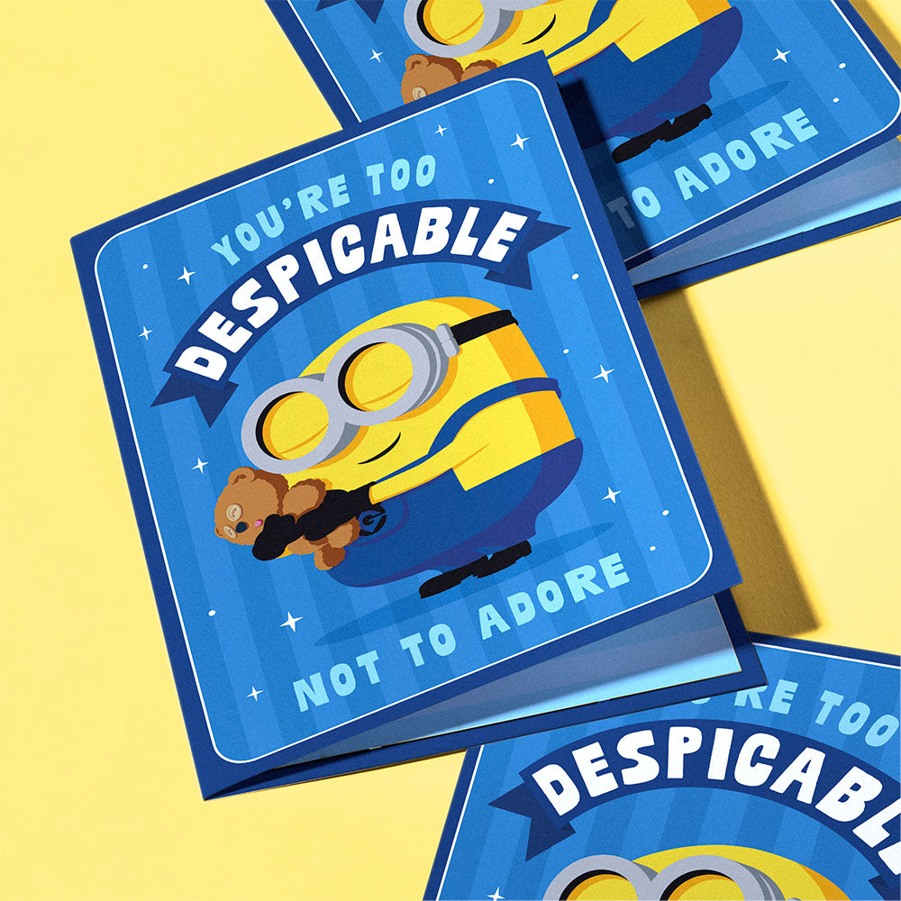 Minions 'Too Despicable Not to Adore' Plushpop Card