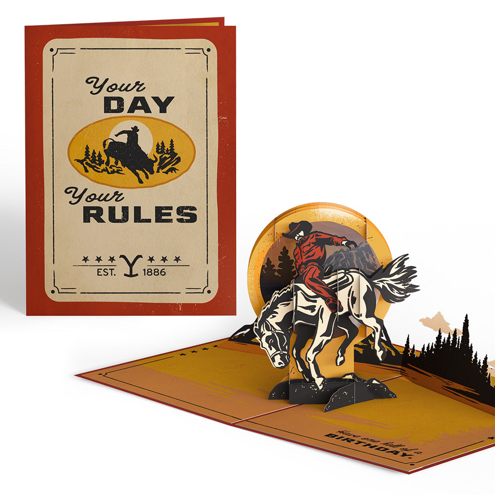 Yellowstone Hell of a Birthday Pop-Up Card