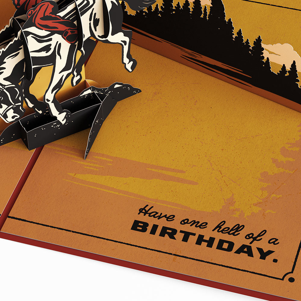 Yellowstone Hell of a Birthday Pop-Up Card