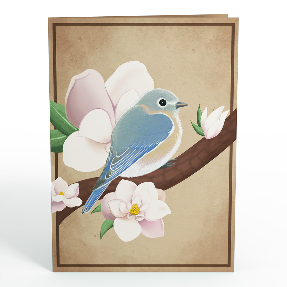 Pink Magnolia Tree Pop-Up Card