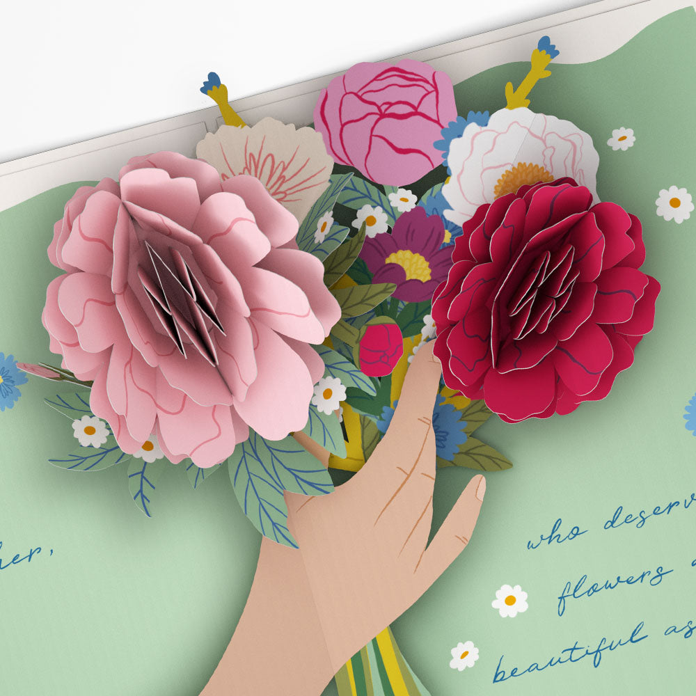Happy Mother’s Day Flowers Mother's Day Pop-Up Card and Sentiment Set for Daughter