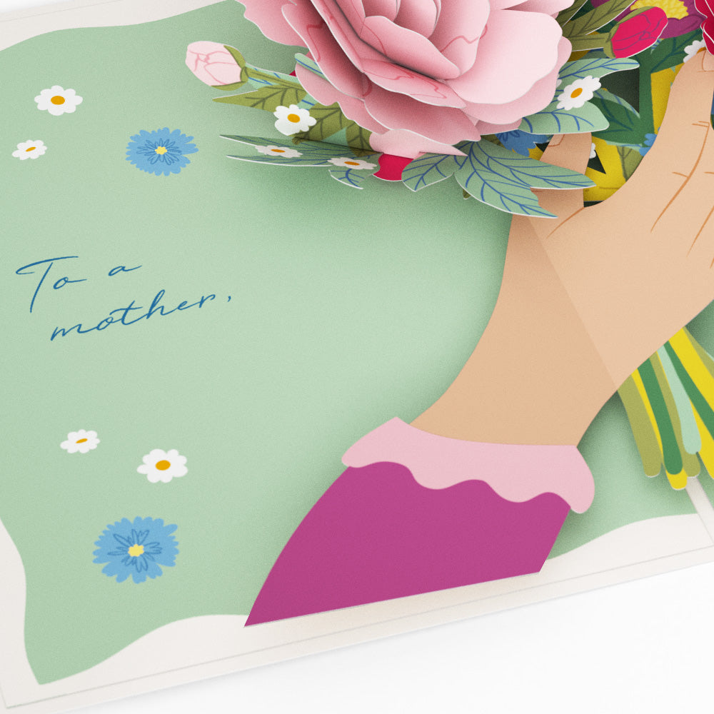 Happy Mother’s Day Flowers Mother's Day Pop-Up Card and Sentiment Set for Sister