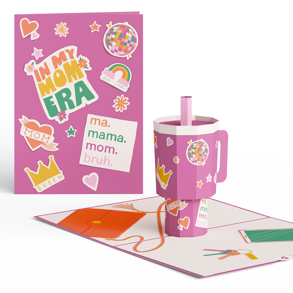 Mom Era Tumbler Pop-Up Card