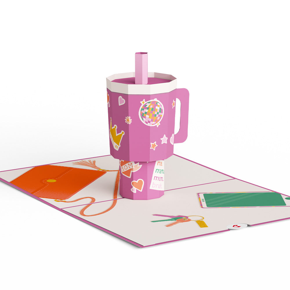 Mom Era Tumbler Pop-Up Card