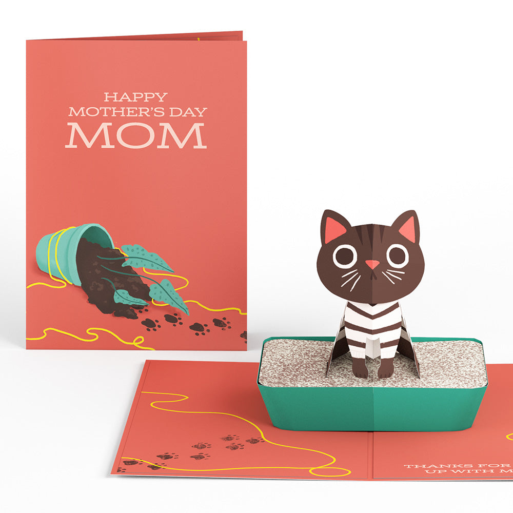 Purr-fect Mother’s Day Pop-Up Card & Bouquet Bundle