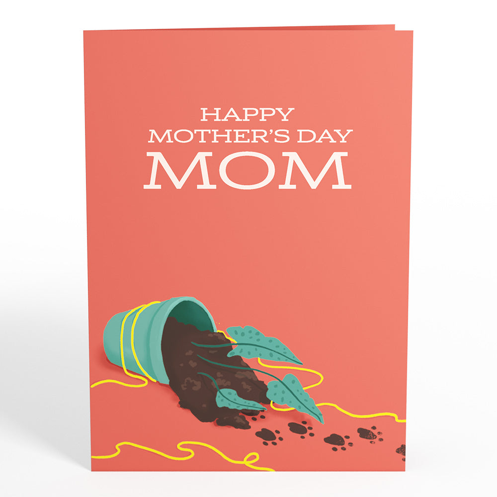 Thanks for Putting Up with My Crap Mother's Day Pop-Up Card