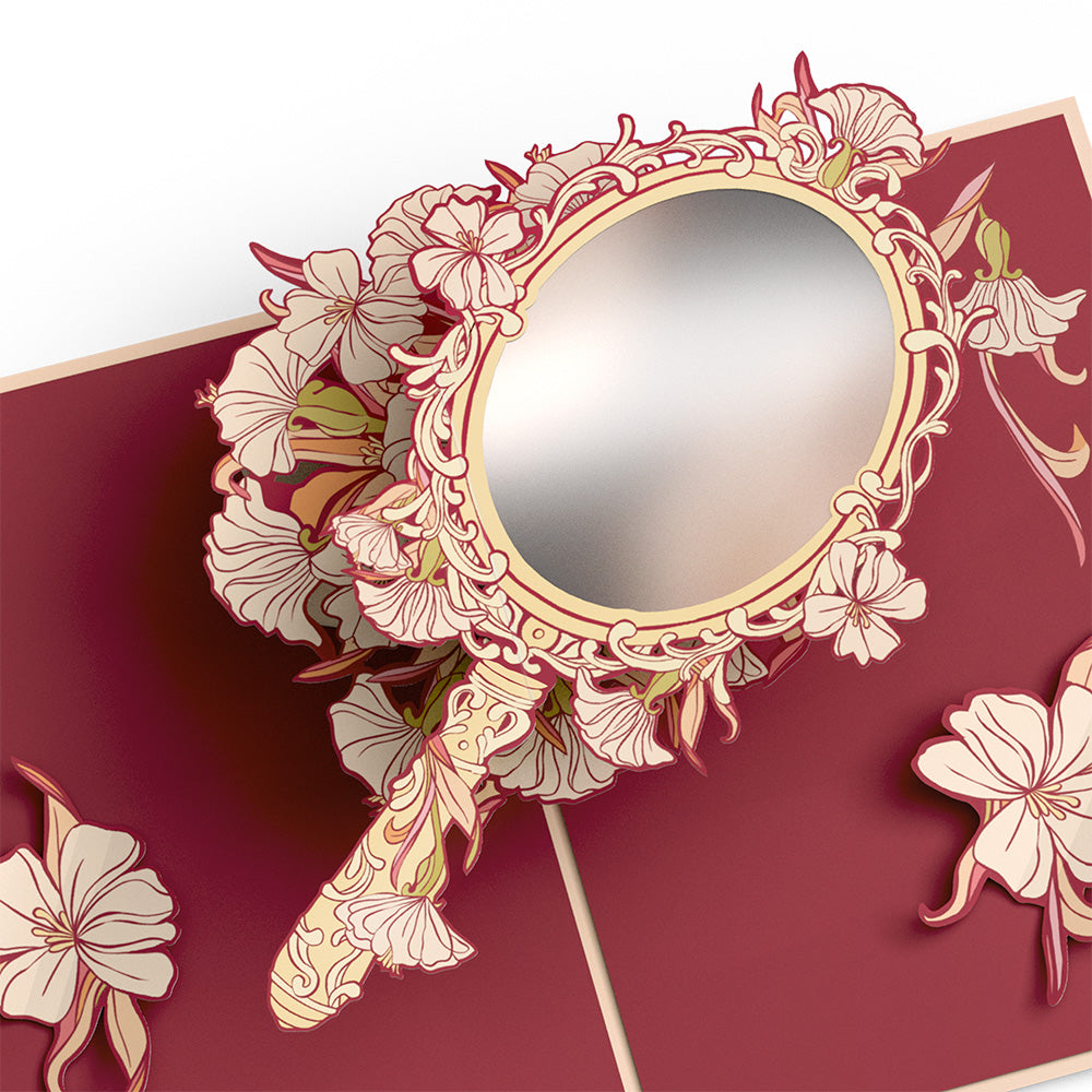 Reflection of Love and Support Mirror Pop-Up Card