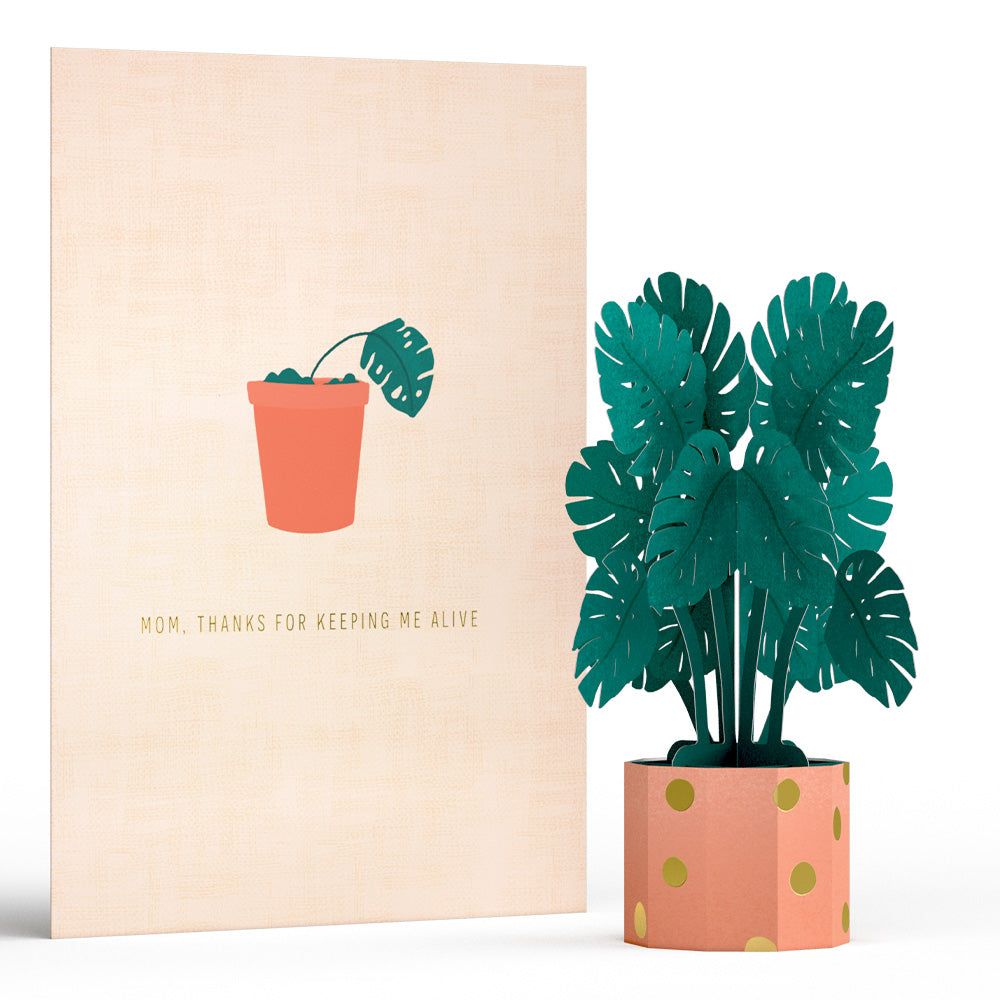 Thanks for Keeping Me Alive Mother’s Day Card with Mini Bouquet