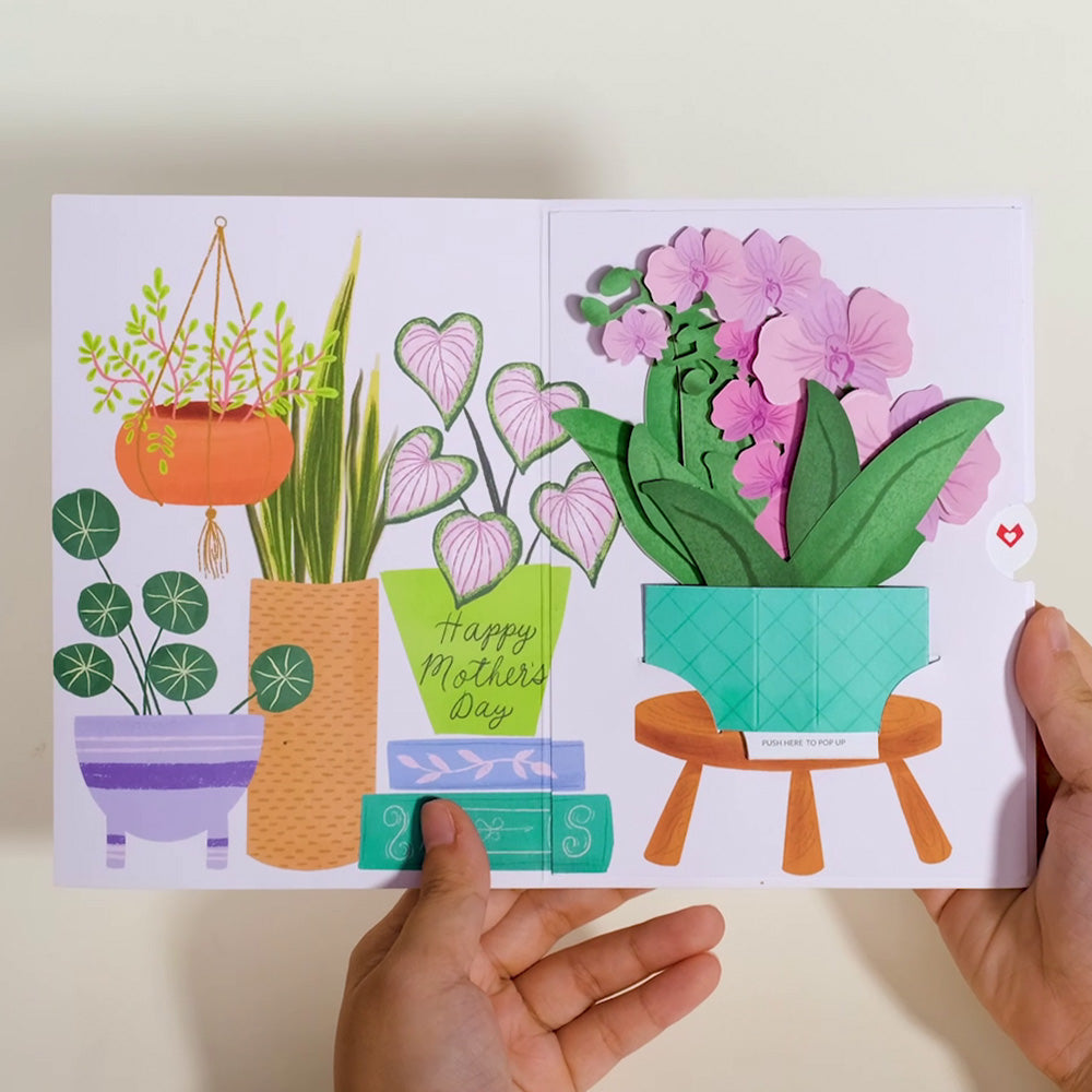 Proud to Be Y’Orchid Mother’s Day Card with Mini Bouquet
