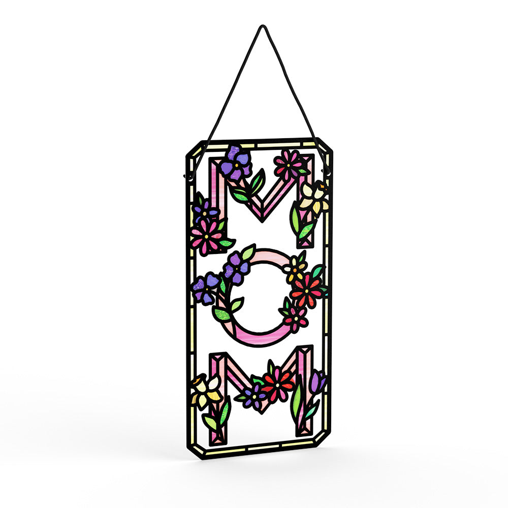 Floral Mom Suncatcher Card