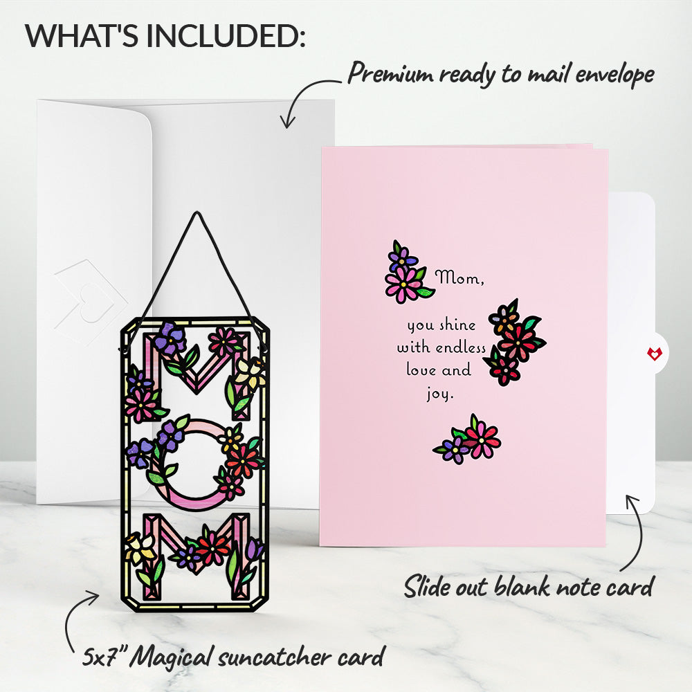 Floral Mom Suncatcher Card