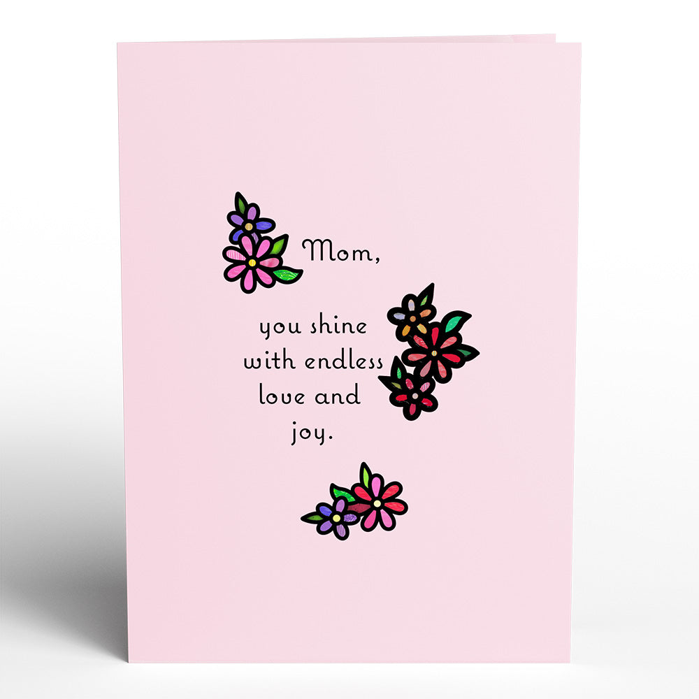Floral Mom Suncatcher Card