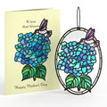 Happy Mother's Day Hydrangeas Suncatcher Card