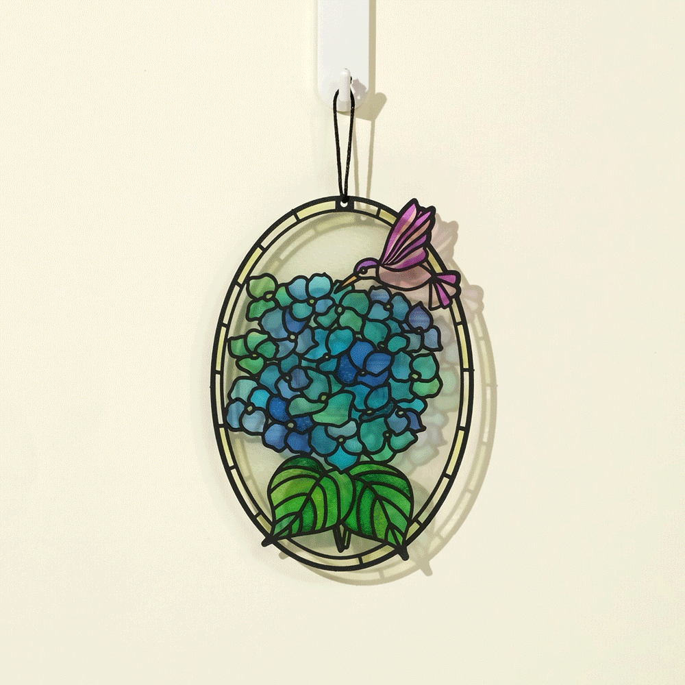 Happy Mother's Day Hydrangeas Suncatcher Card