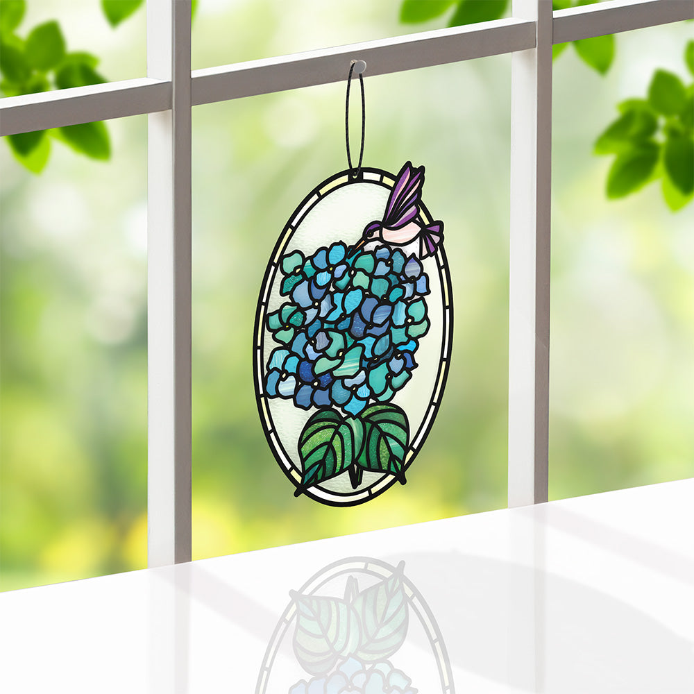 Happy Mother's Day Hydrangeas Suncatcher Card