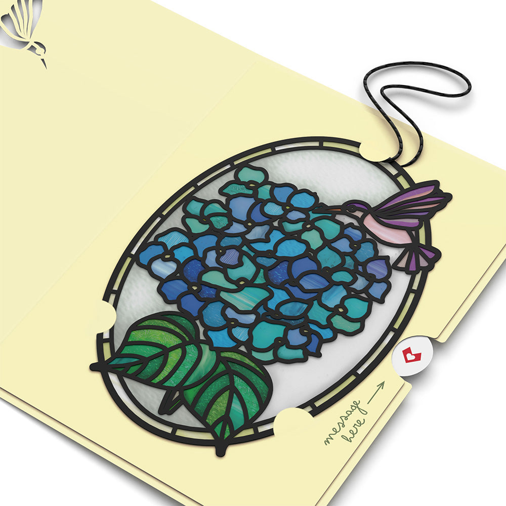 Happy Mother's Day Hydrangeas Suncatcher Card