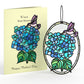 Happy Mother's Day Hydrangeas Suncatcher Card & Bouquet Bundle
