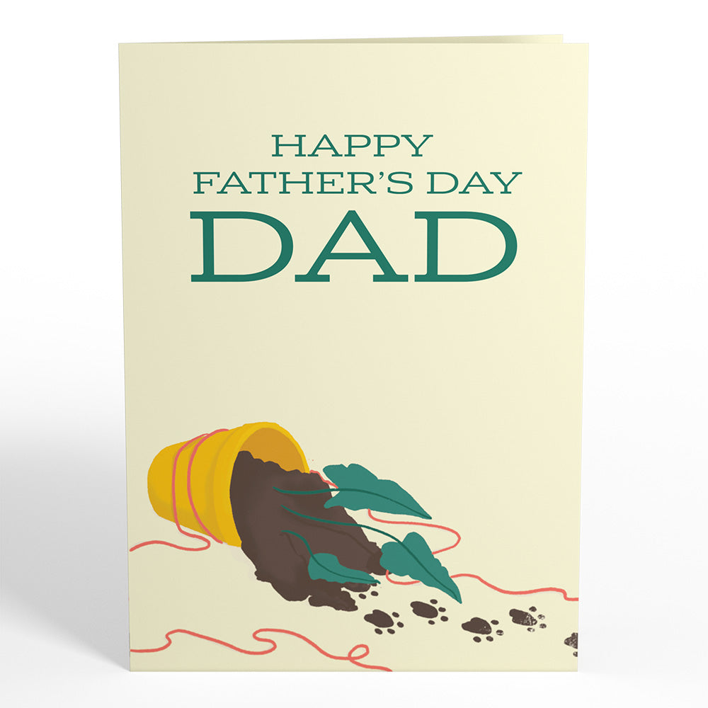 Thanks for Putting Up with My Crap Father's Day Pop-Up Card