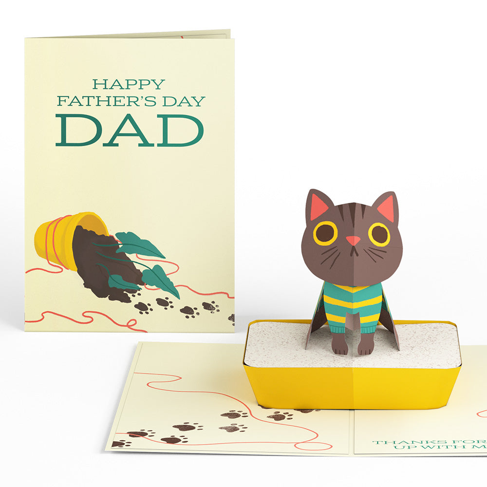 Thanks for Putting Up with My Crap Father's Day Pop-Up Card