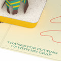 Thanks for Putting Up with My Crap Father's Day Pop-Up Card
