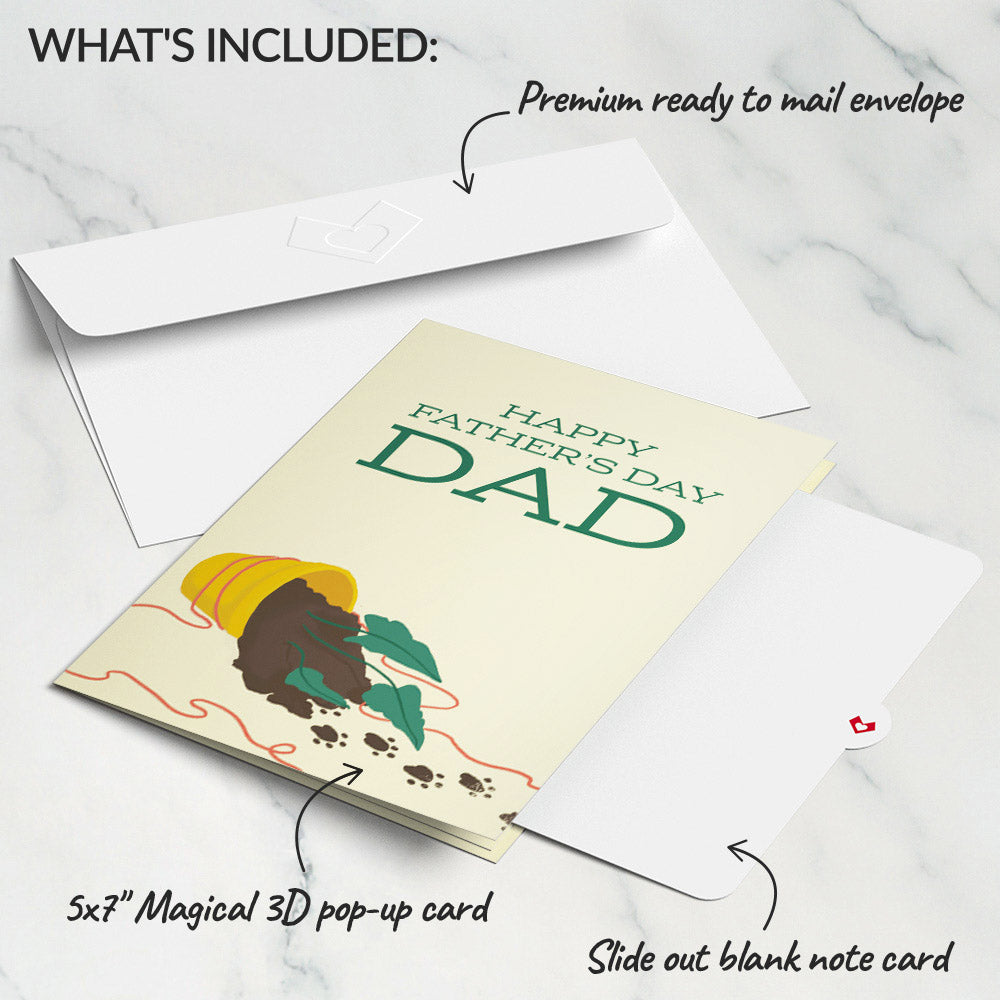 Thanks for Putting Up with My Crap Father's Day Pop-Up Card