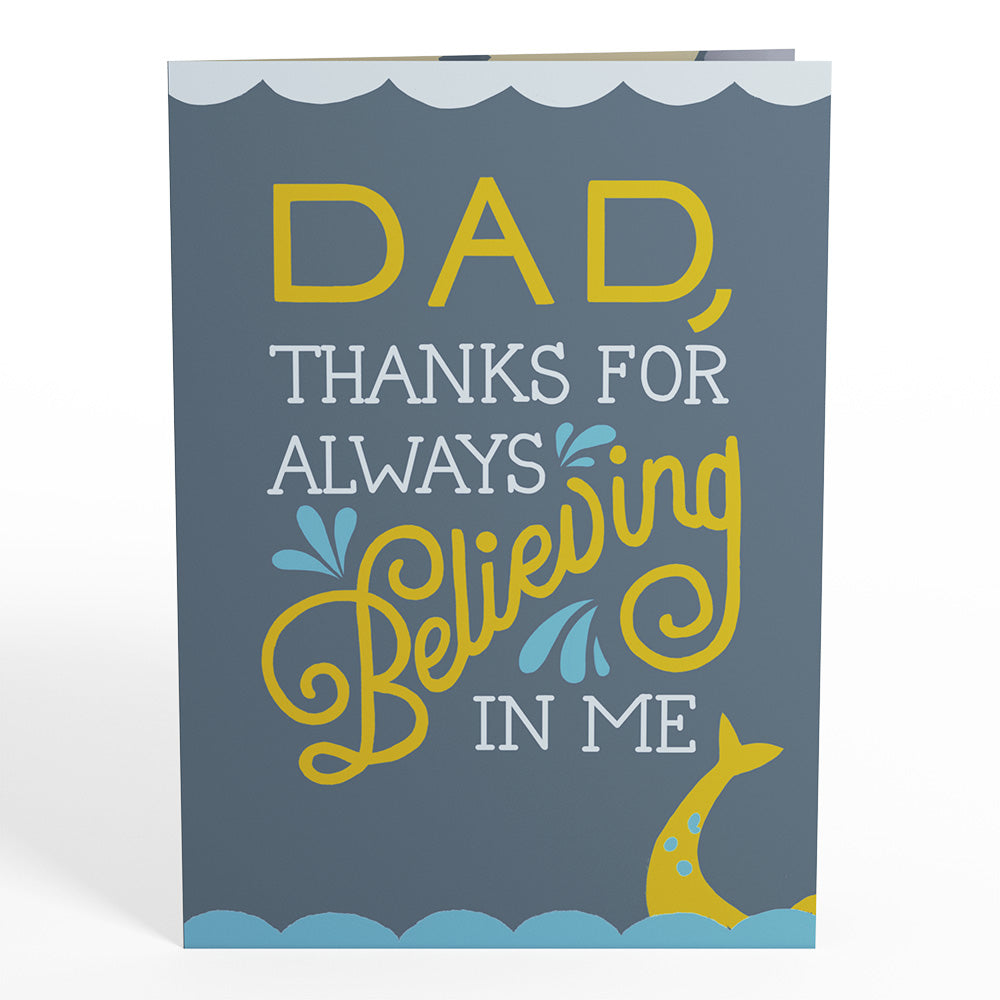 Dad You're a Legend Loch Ness Monster Pop-Up Card