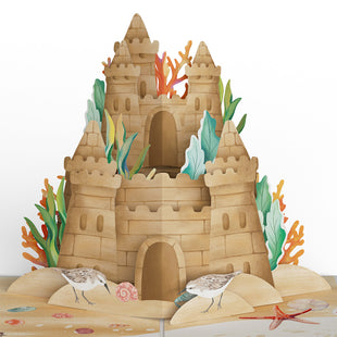 Seaside Sandcastle Thank You Pop-Up Card and Sentiment Set