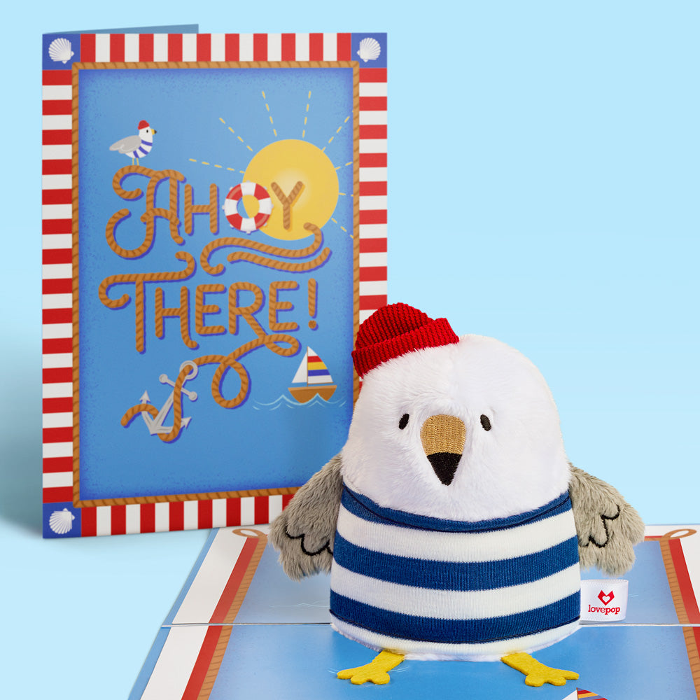 'Ahoy There' Plushpop Card