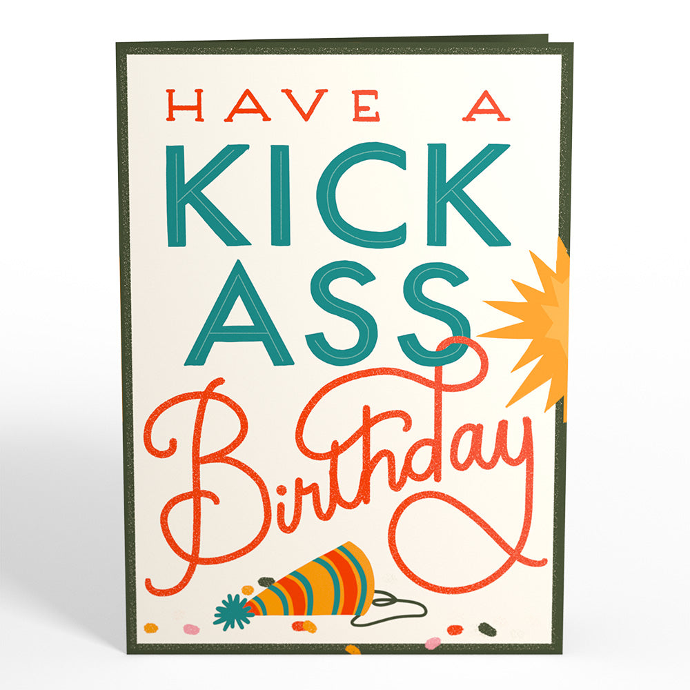 Kick Ass Birthday Pop-Up Card