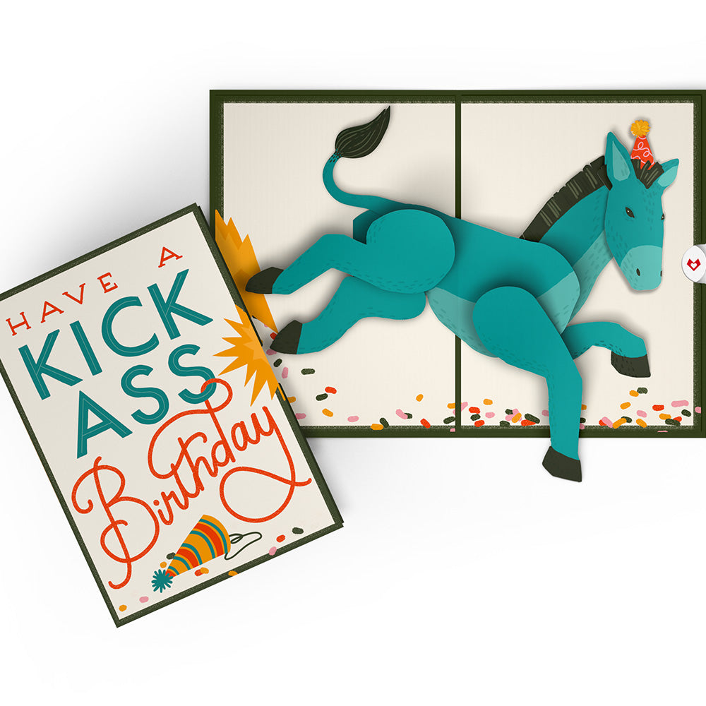 Kick Ass Birthday Pop-Up Card