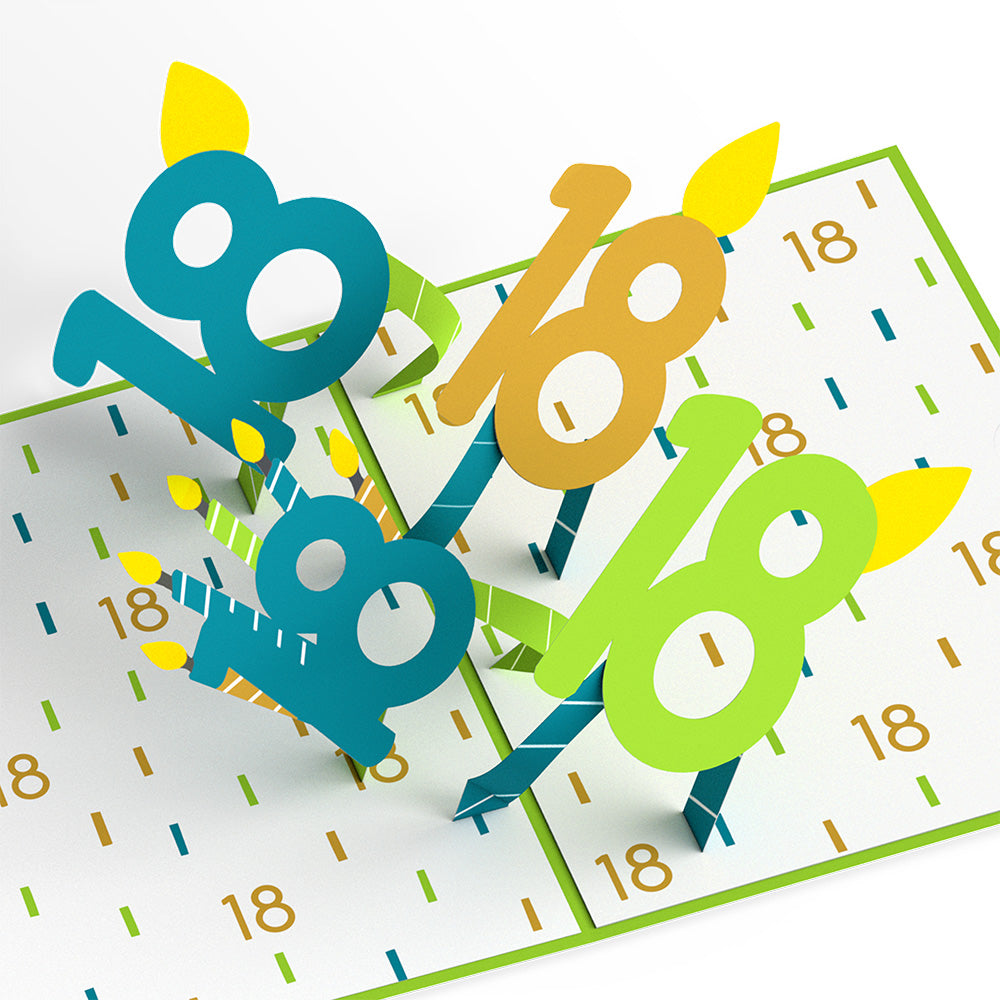 Official Adult 18th Birthday Pop-Up Card