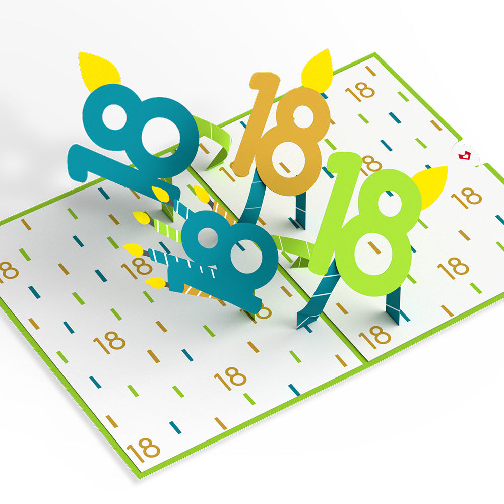 Official Adult 18th Birthday Pop-Up Card