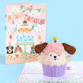 'Let's Pawty' Birthday Dog Plushpop Card