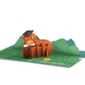 Heard You're Graduating Highland Cow Pop-Up Card
