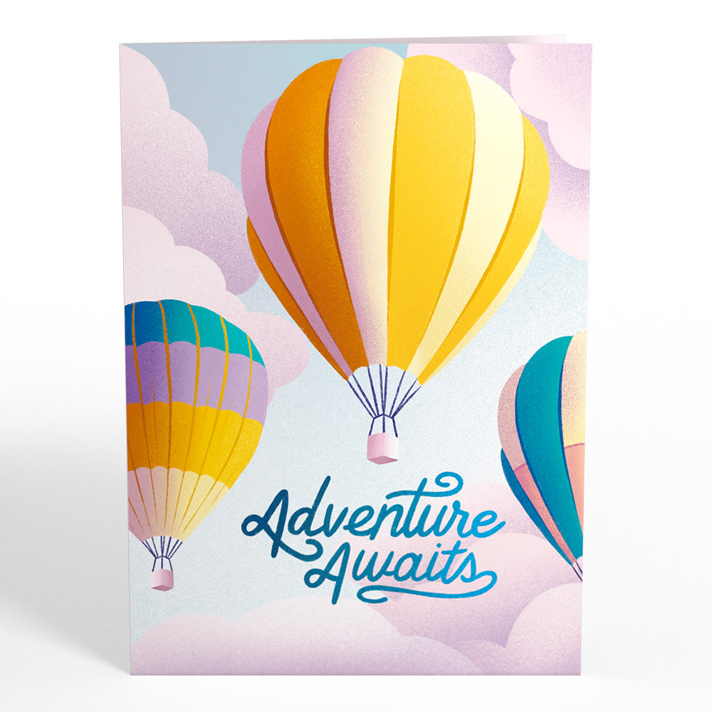 Adventure Awaits Hot Air Balloon Pop-Up Card