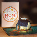 Home Is Where Mom Is Light-Up Pop-Up Card & Luxe Bouquet