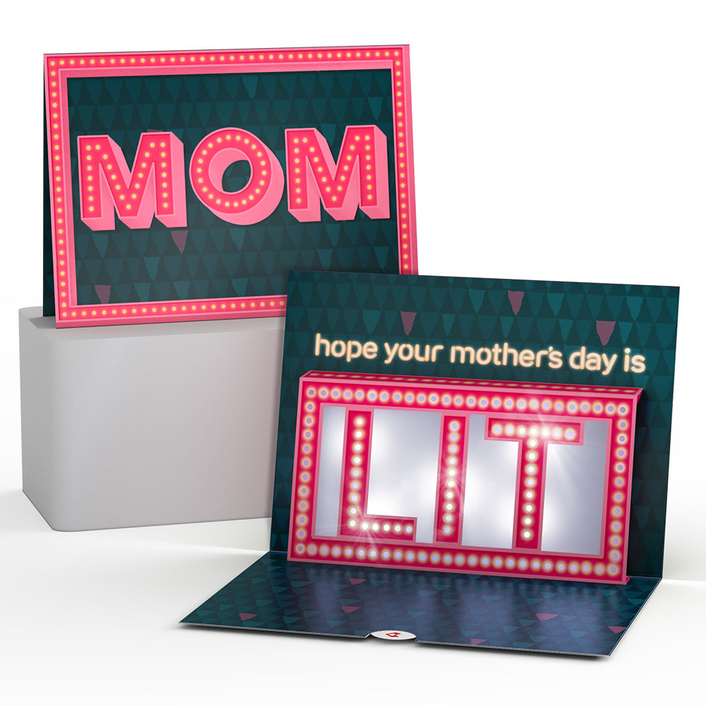 Hope Your Mother's Day Is Lit Light-Up Pop-Up Card