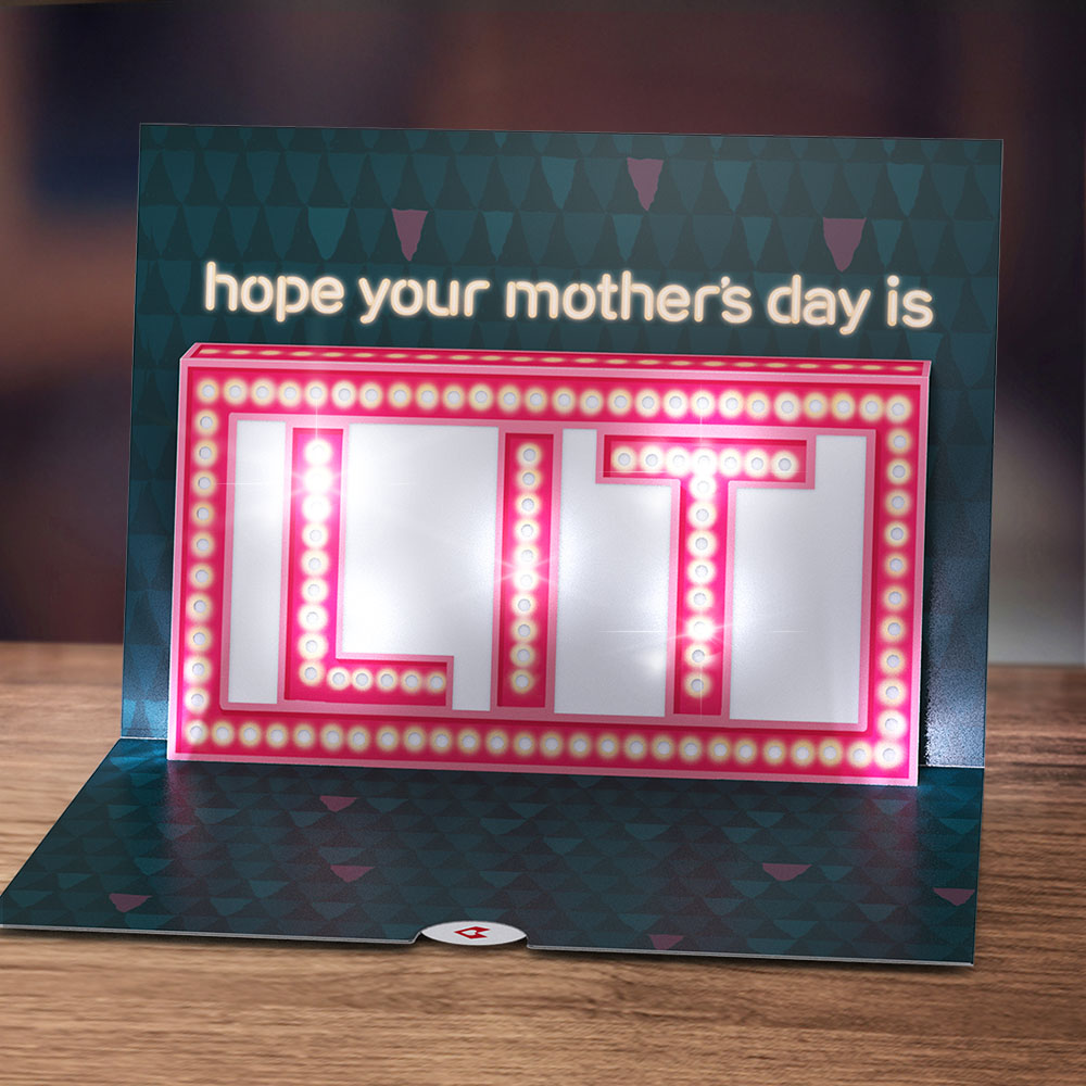 Hope Your Mother's Day Is Lit Light-Up Pop-Up Card