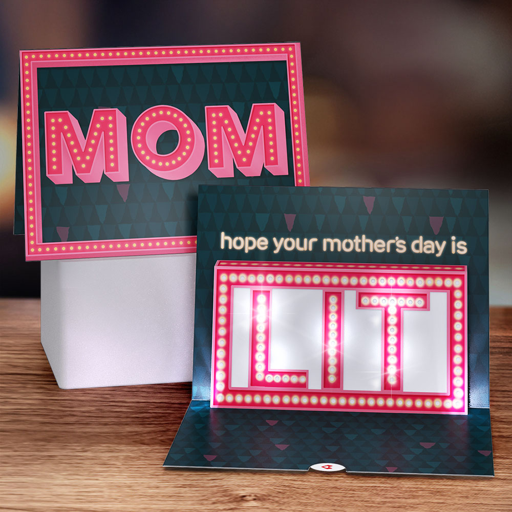 Hope Your Mother's Day Is Lit Light-Up Pop-Up Card