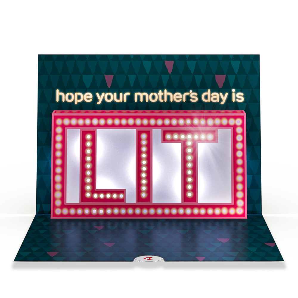 Hope Your Mother's Day Is Lit Light-Up Pop-Up Card